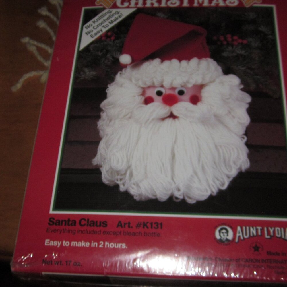 vtg wonderart sealed santa craft face in two hours Wonderart kit